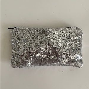 Silver sequins wallet